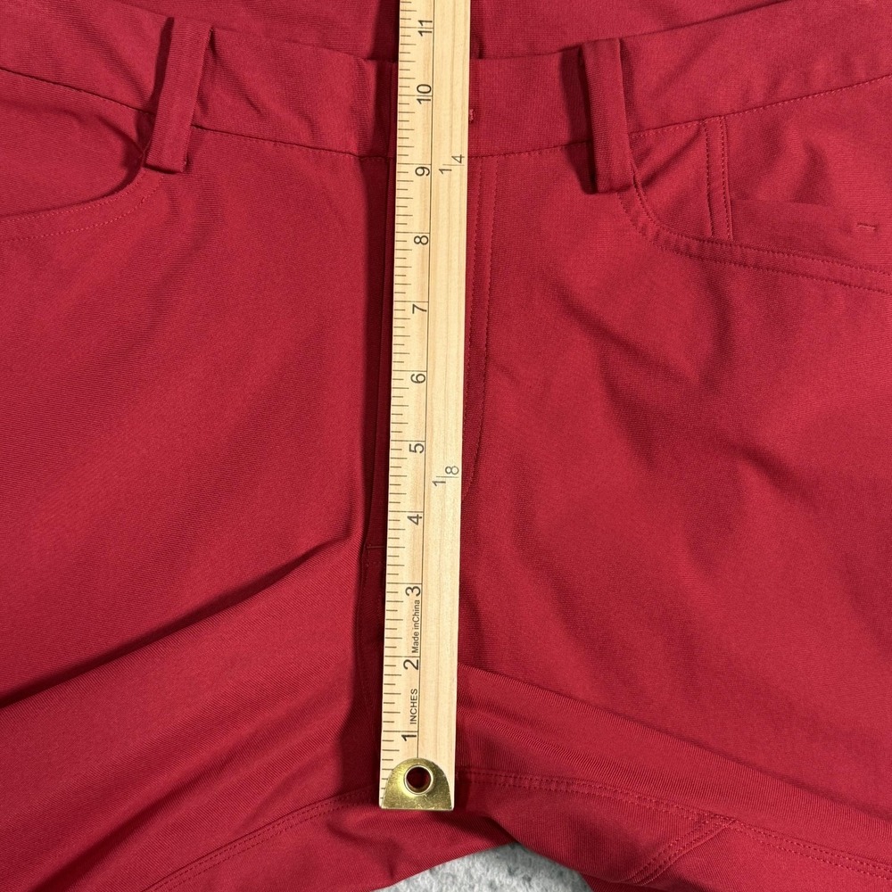 Lululemon Athletica Stretch Khaki Pants Mens 32x30 Red Hiking Travel Outdoor - Picture 13 of 15